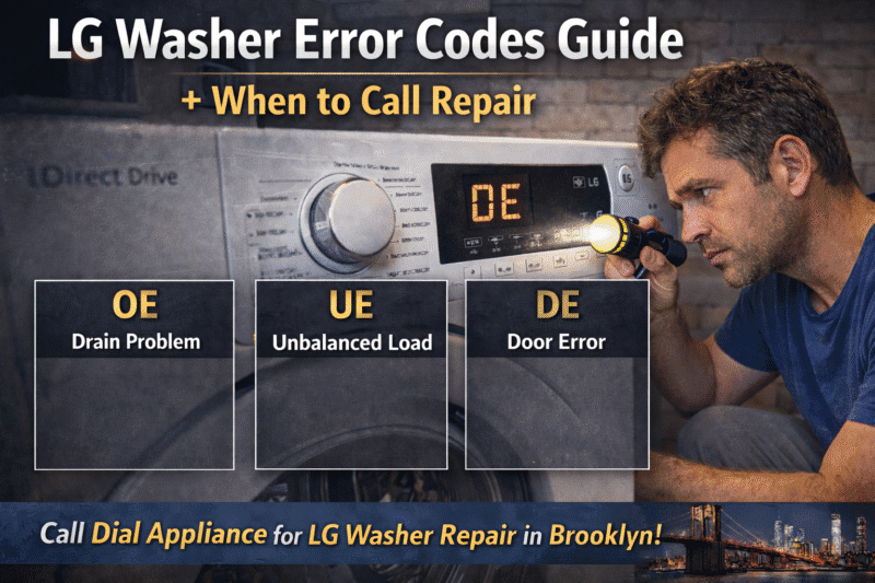 LG Washer Error Codes Guide + When to Call Repair