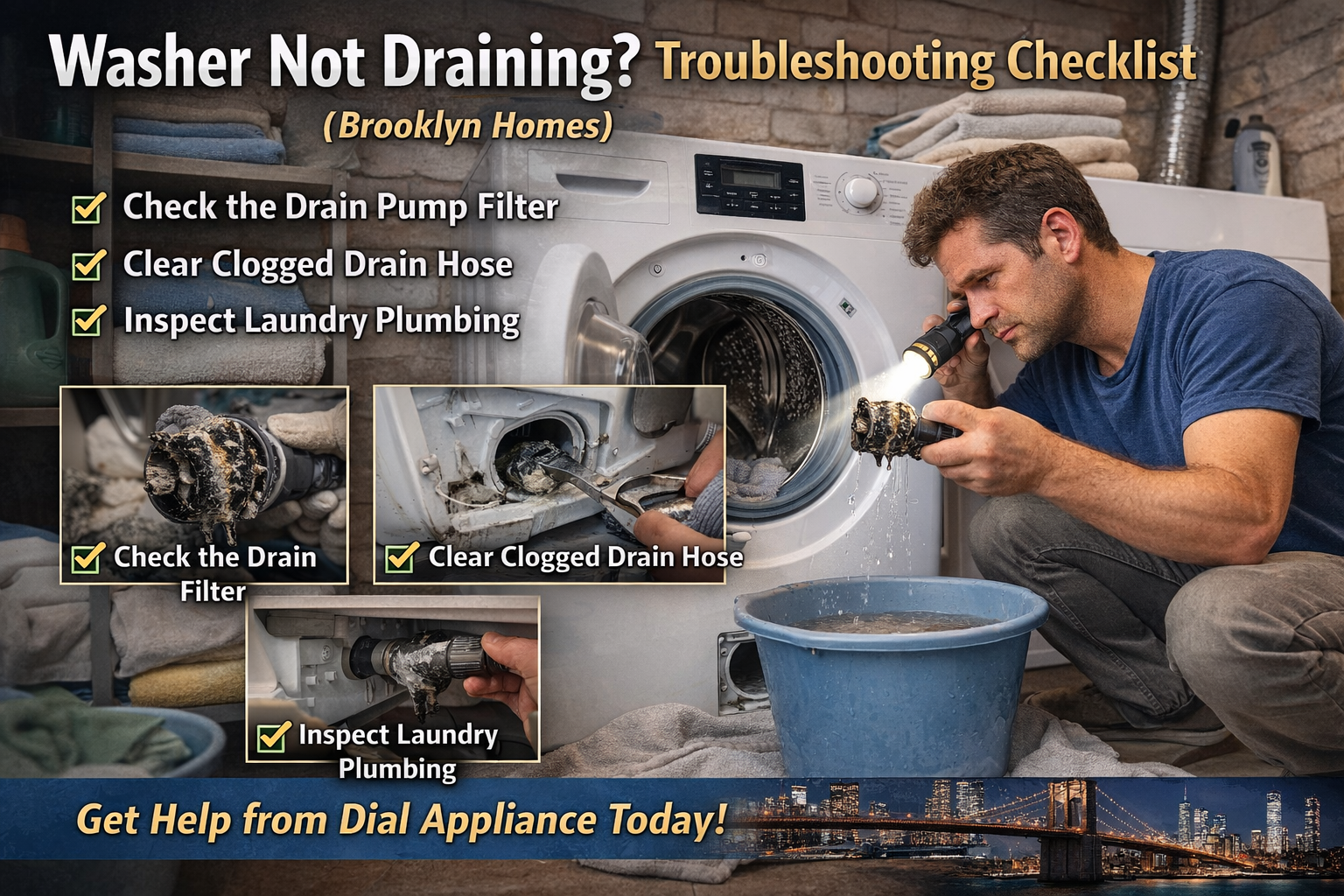 Washer Not Draining: Troubleshooting Checklist (Brooklyn Homes)