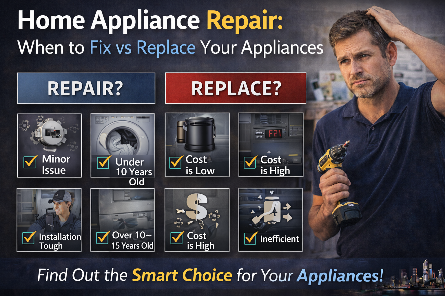 Home Appliance Repair: When to Fix vs Replace Your Appliances