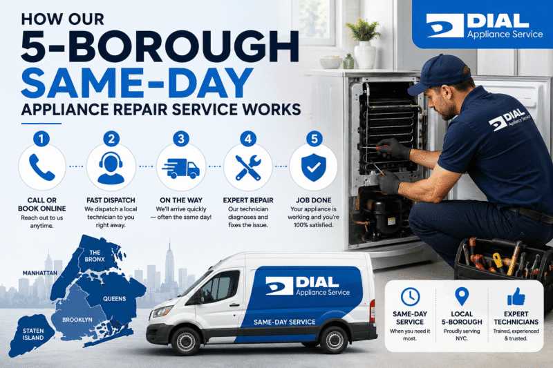 How Our 5-Borough Same-Day Appliance Repair Service Works